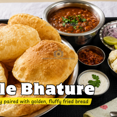 chickpea curry with fried bread chole bhature