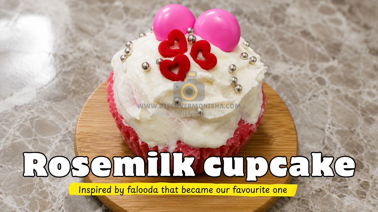 Easy Rose Milk Cupcakes | Vanilla Buttercream Frosting