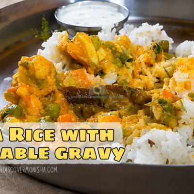 jeera rice with vegetable gravy