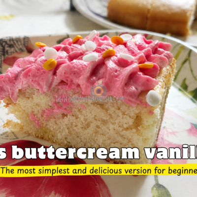 eggless buttercream frosting vanilla cake