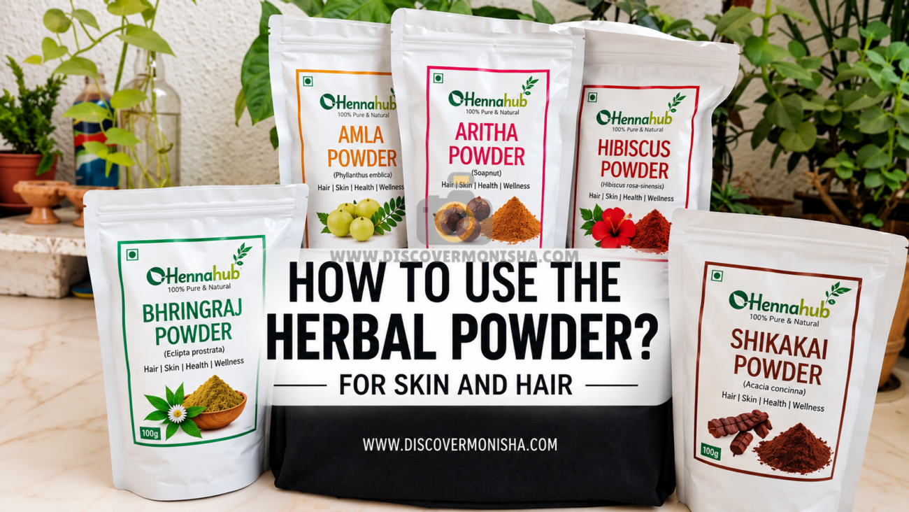 how to use herbal powder for hair