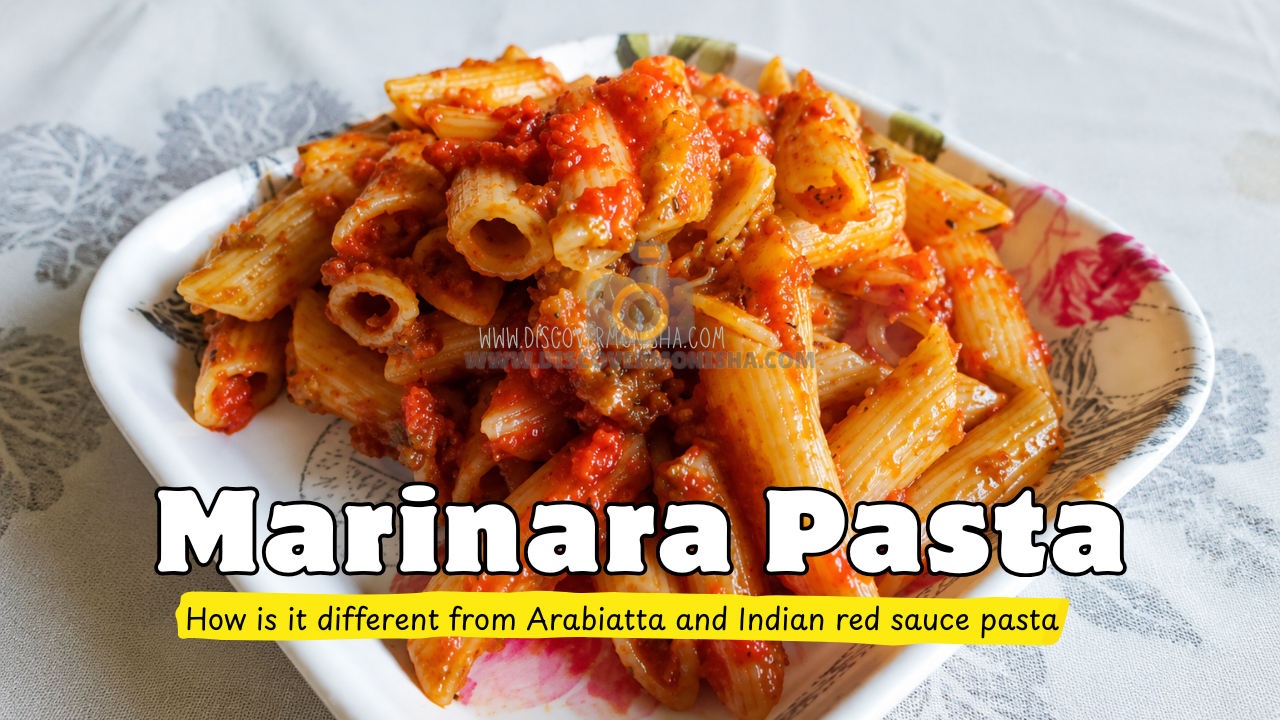 Marinara pasta with fresh basil & cold pressed oil