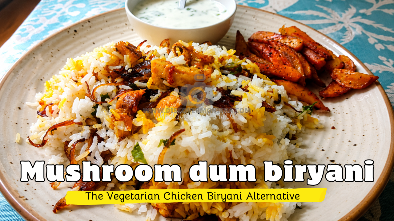 Mushroom dum biryani recipe – Indian style