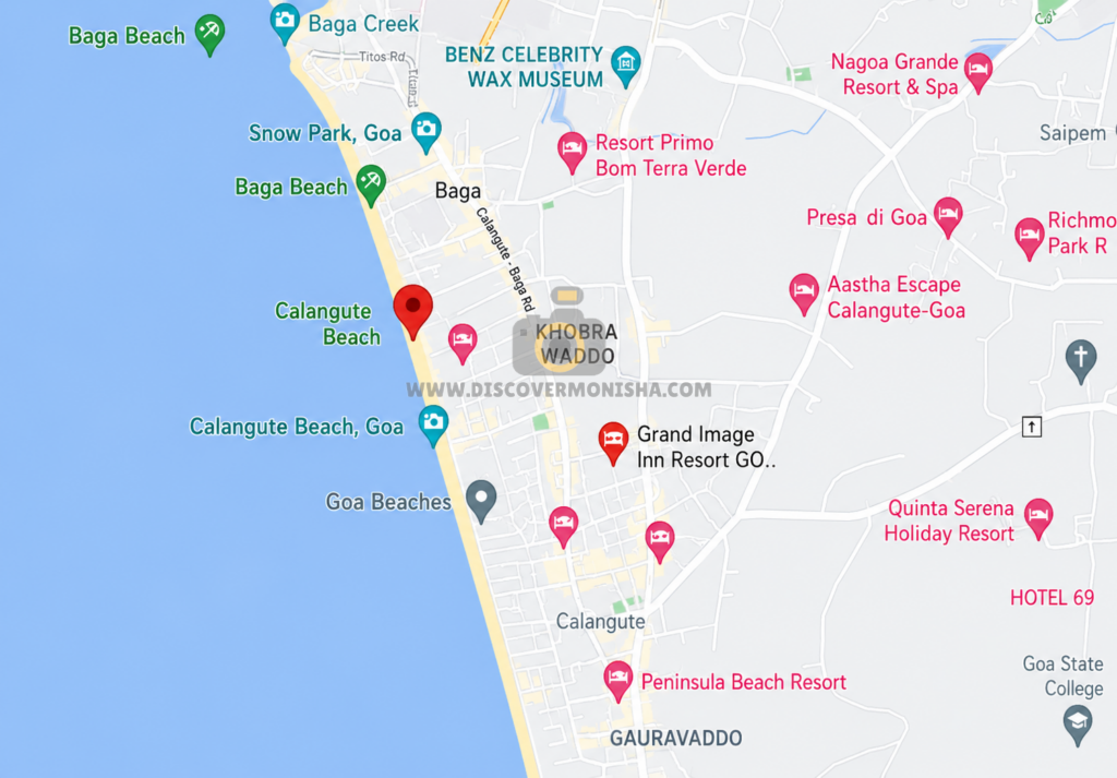 palolem beach map