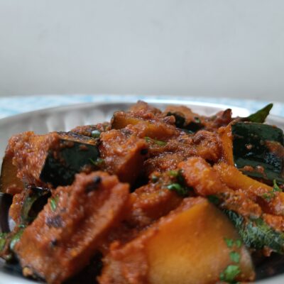 kaddu ki sabzi, pumpkin gravy