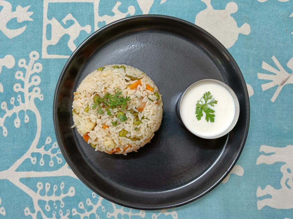 indian style stir fried rice