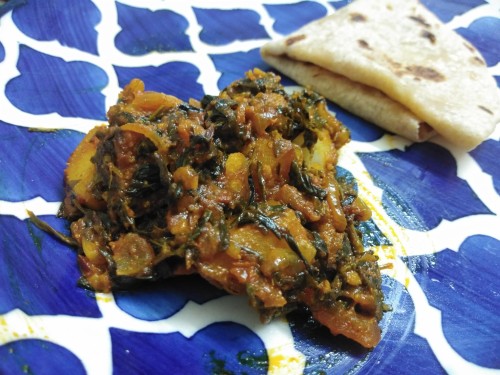 Aloo methi sabzi with a twist