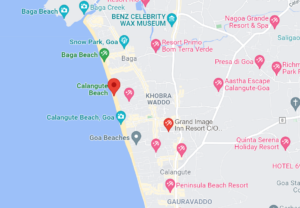 calangute shopping map