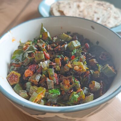 lahsun bhindi sabzi maharashtrian style