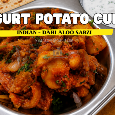 yogurt potato curry. dahi aloo sabzi