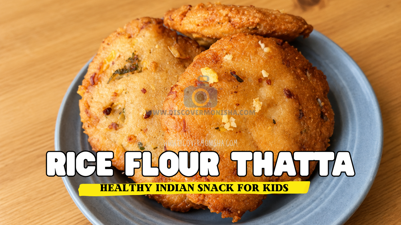Rice flour thatta | Healthy Rice flour crispies snack for Kids