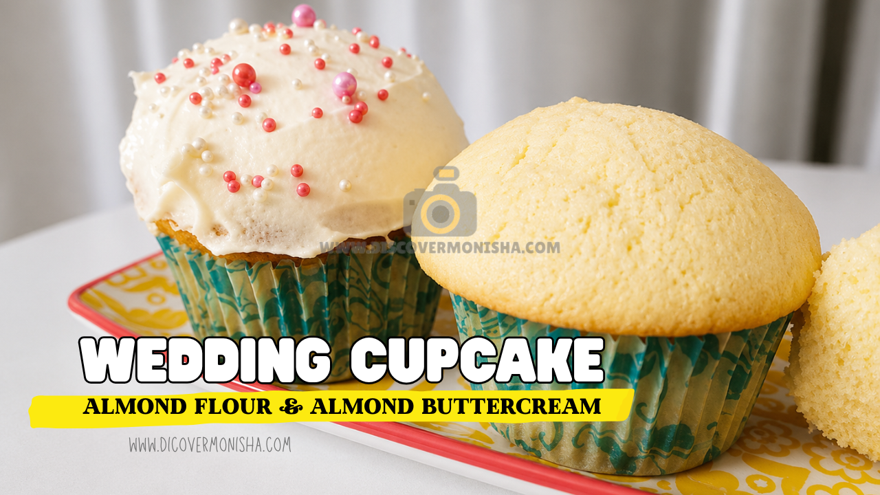 Wedding Cake Cupcakes Recipe | Almond Flour & Almond Buttercream
