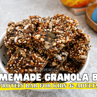 protein bar granola bar homemade for kids