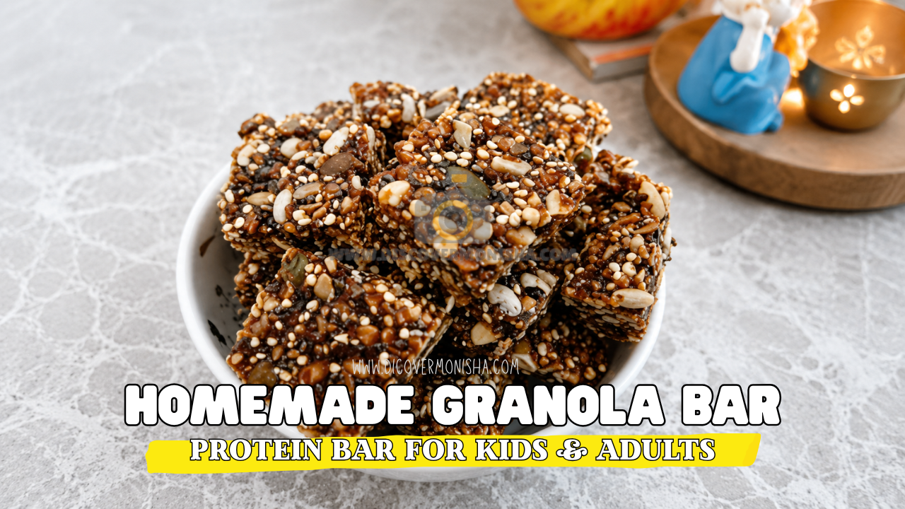 Homemade Granola Bars | Indian chikki | Protein bar recipe