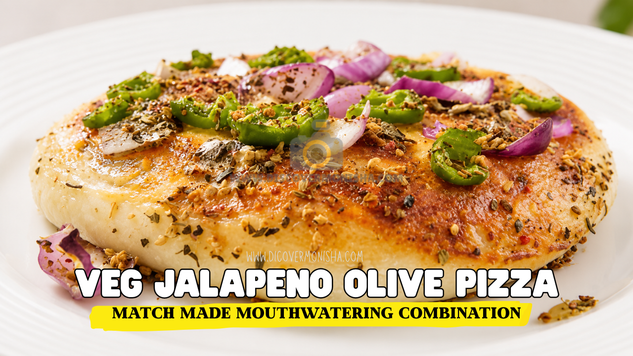 Veg Jalapeno Olive Pizza | Match made mouthwatering combination