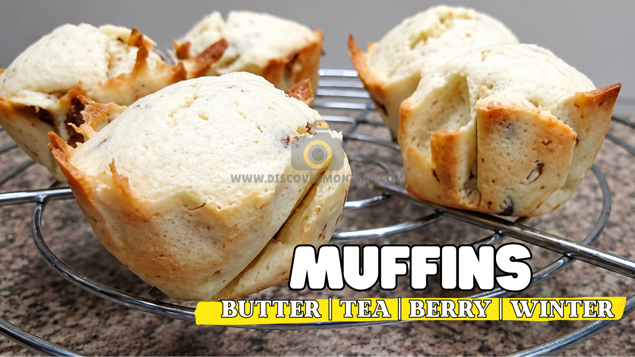 Butter muffins | Tea time muffins | Berry muffins | Winter muffins