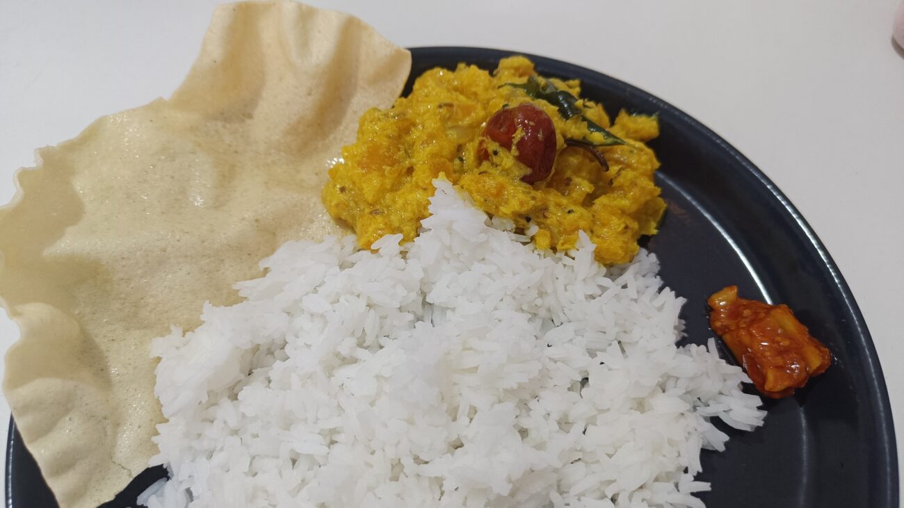 Rice with Pumpkin Curry | Nellai Recipe | மஞ்சள் பூசணி கூட்டு